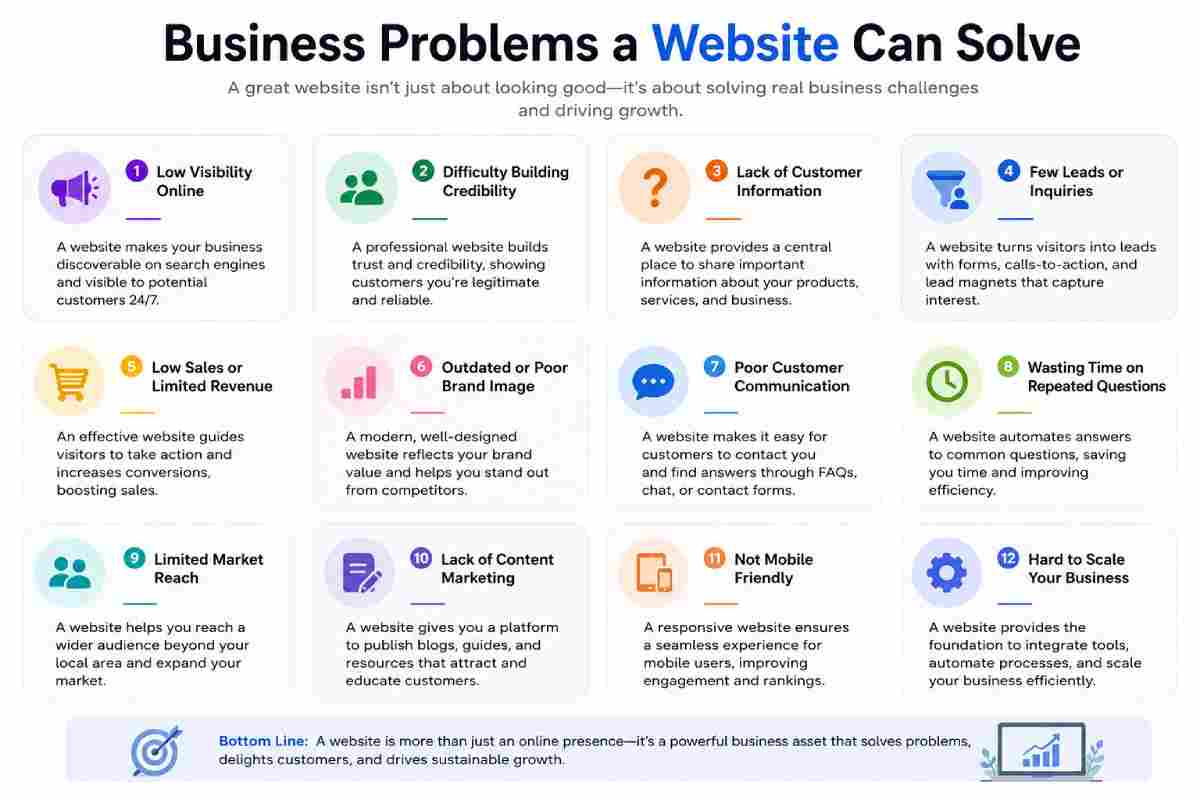 Business Problems a Website Can Solve